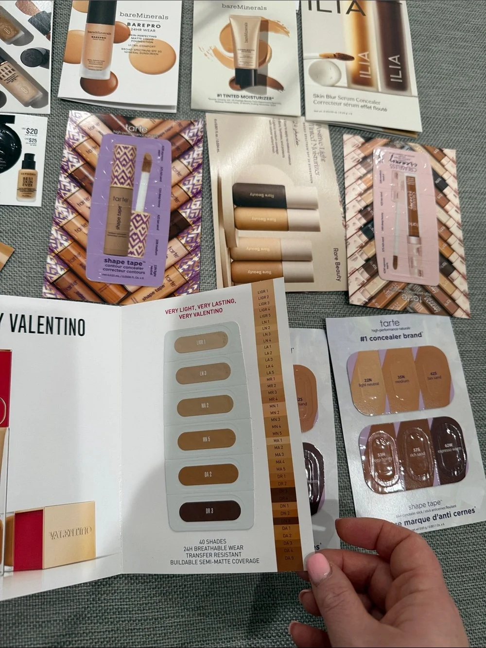 Big lot of mixed brands of foundation samples